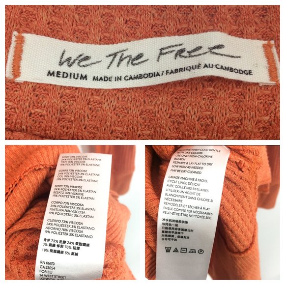 NWOT FREE PEOPLE WE THE FREE North Shore Thermal - Picture 8 of 8